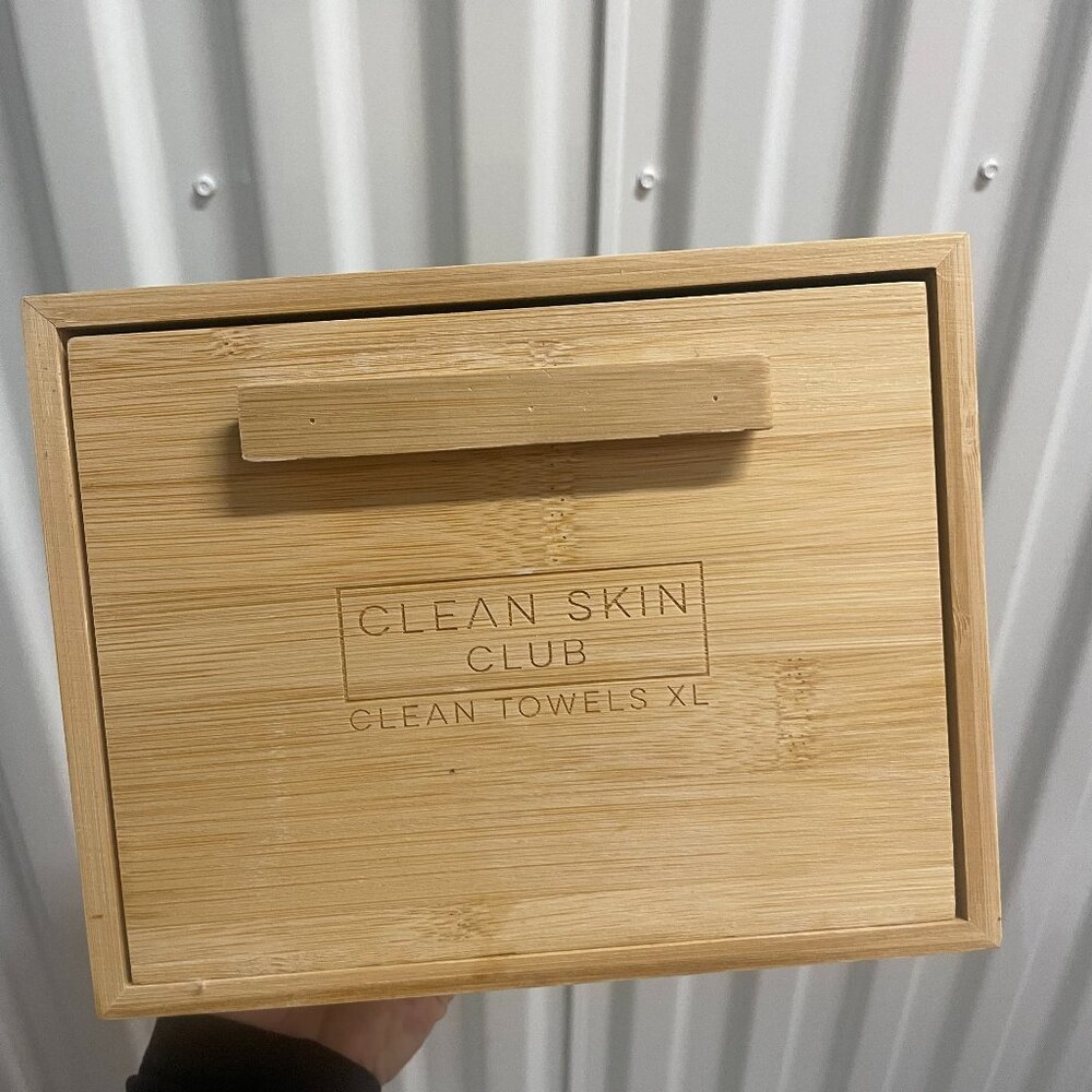 Clean Skin Club Bamboo Towel Box